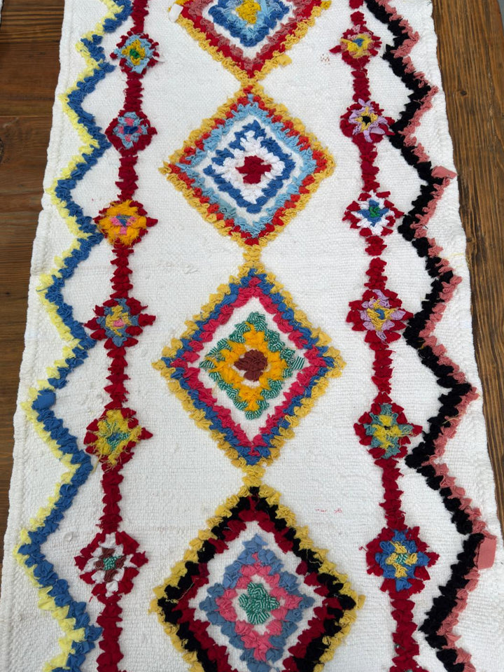 Bath rug hand woven 36 - 90 x 50 cms
