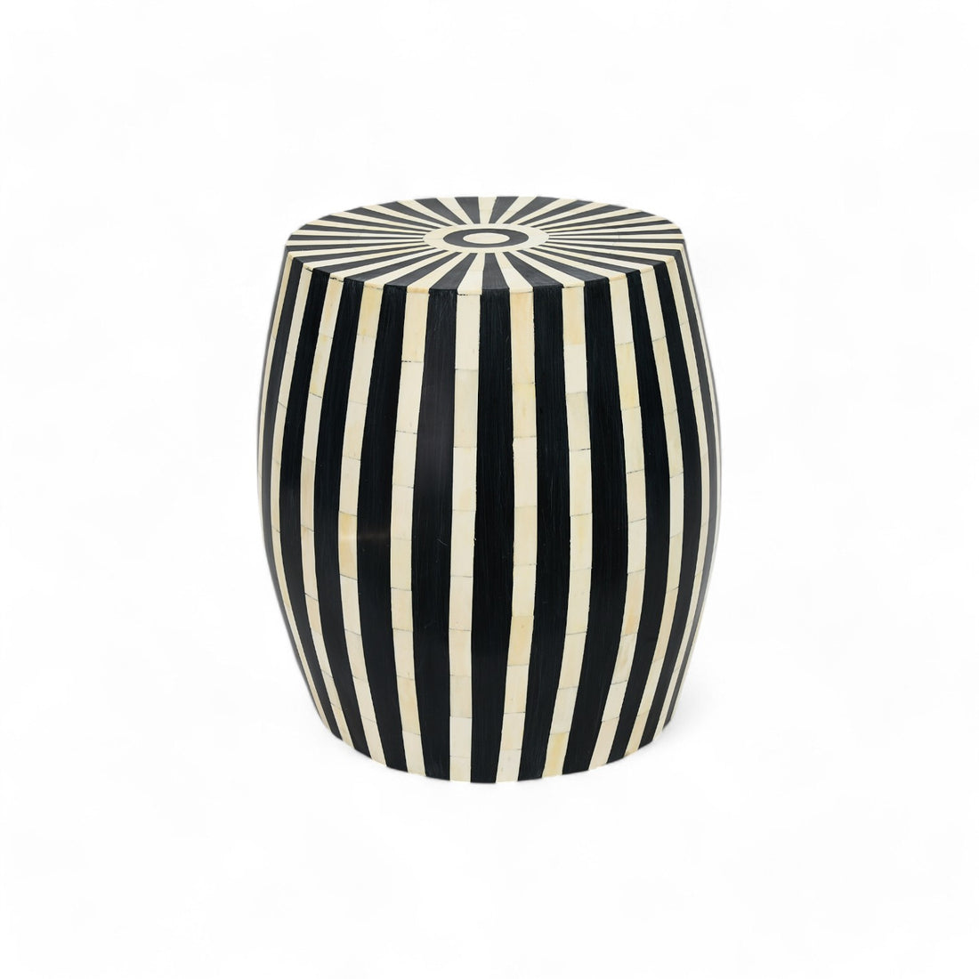 Side Table -Resin black and bone small side tables