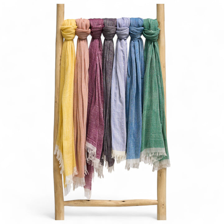 Scarves - Cotton and linen various colours