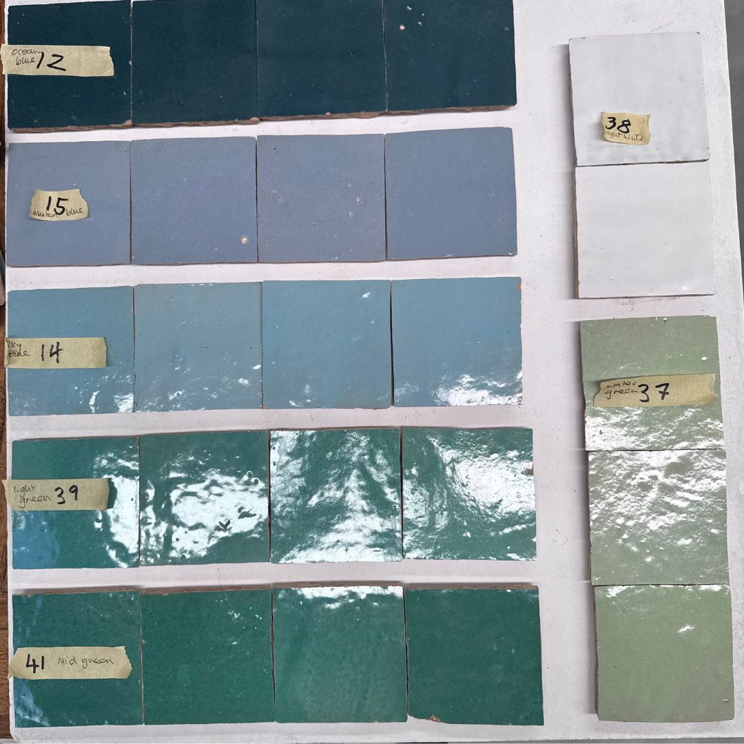 Tiles 10x10cm No 12 Darkest green