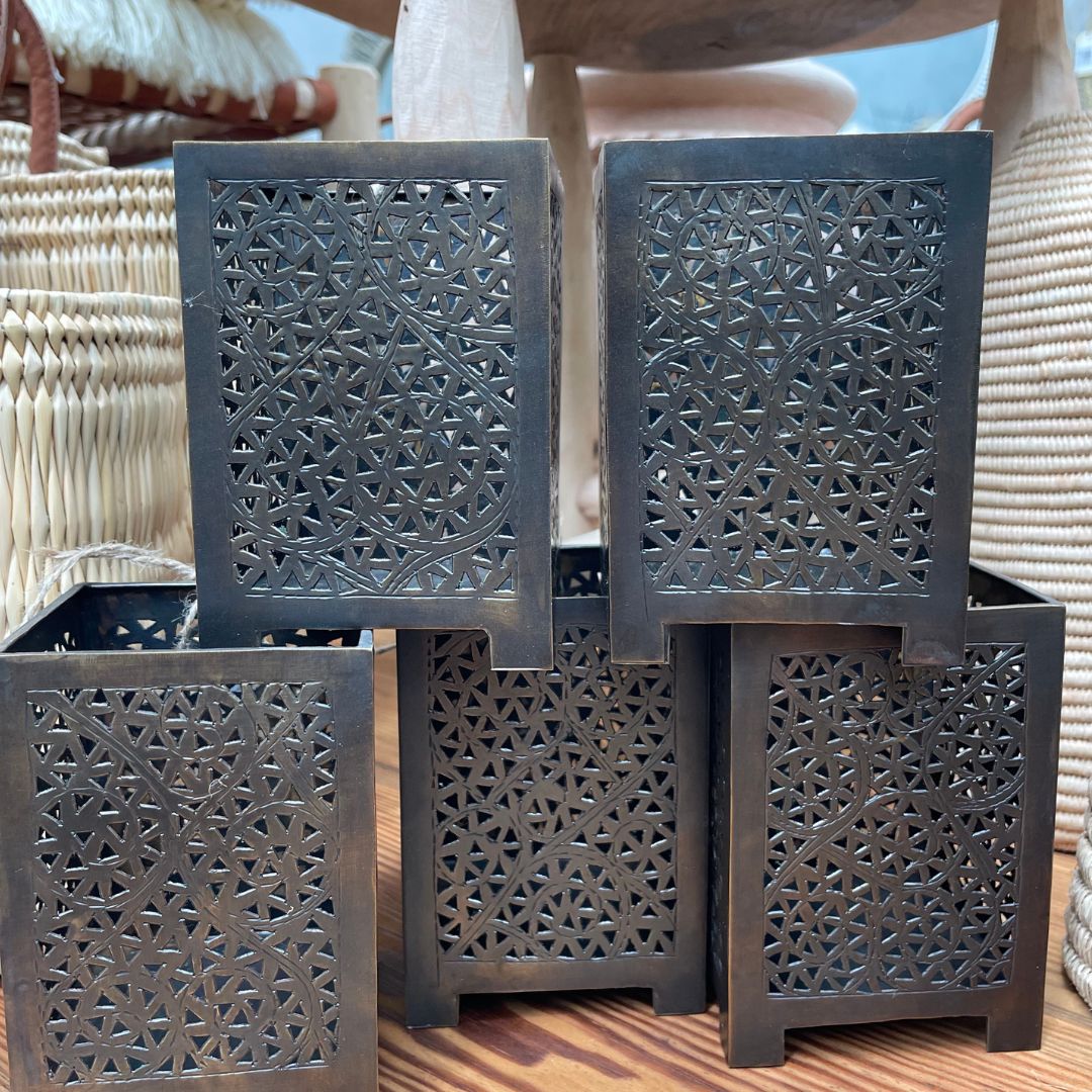 Brass candle box