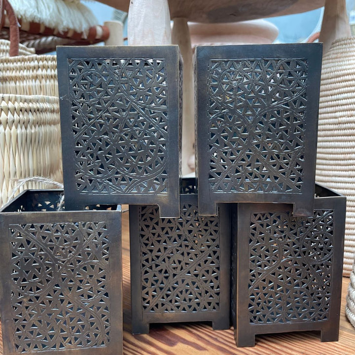 Brass candle box
