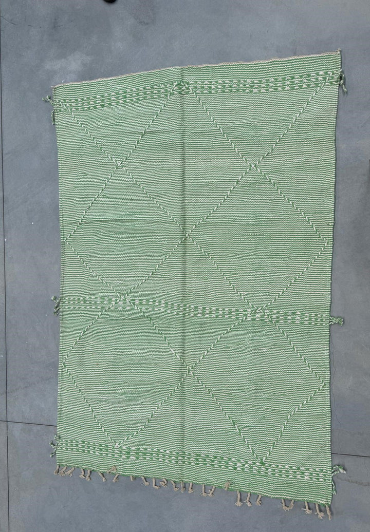 Floor Rug 170 x 240 cm wool flat - Mint Green