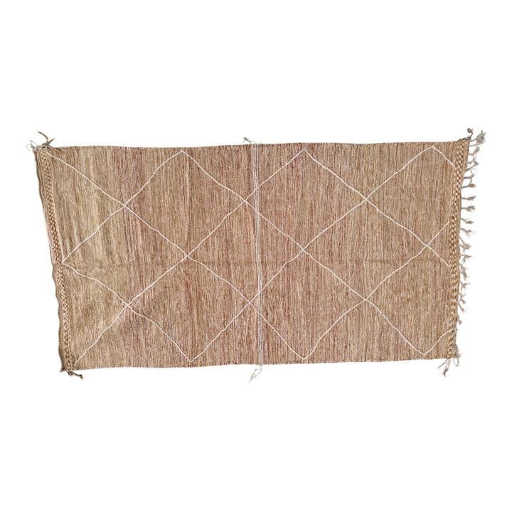 Floor Rug 200 x 320 cm wool flat - Colour Tan
