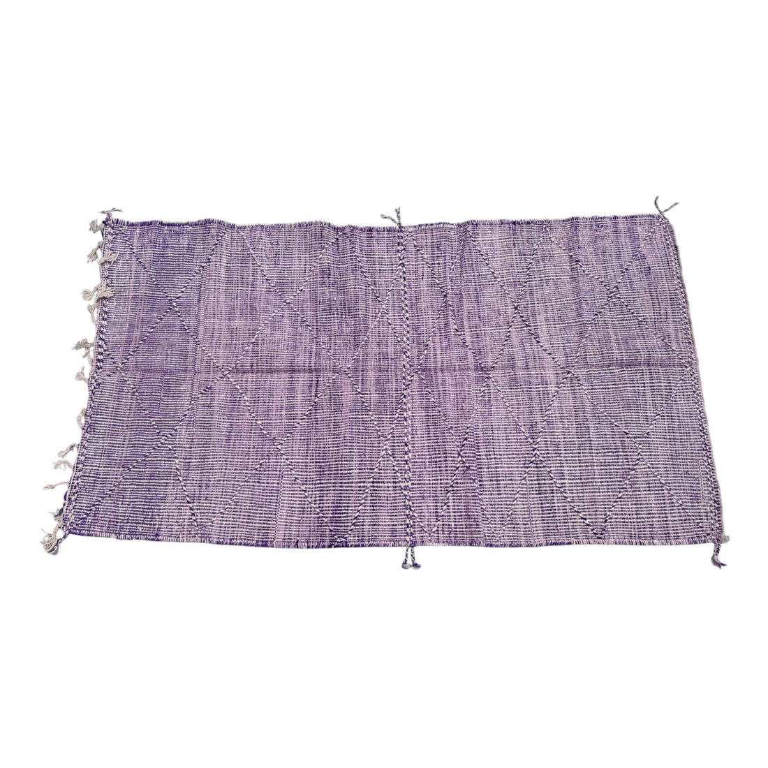 Floor Rug 140 x 270 cm wool flat - Colour Violet