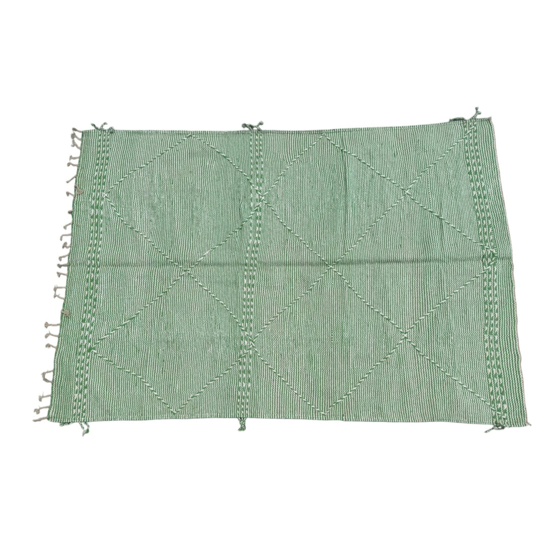 Floor Rug 170 x 240 cm wool flat - Mint Green