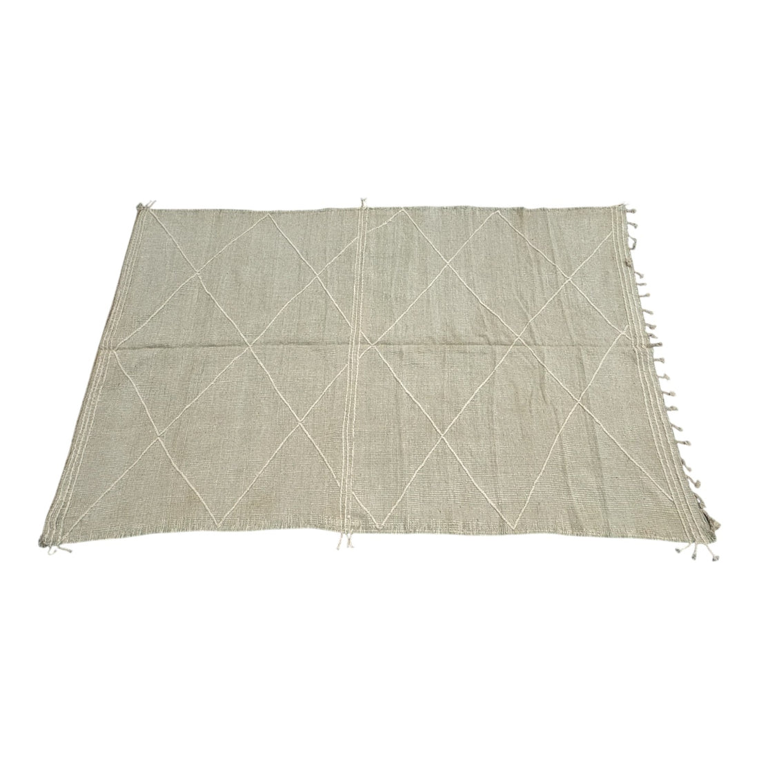 Floor Rug 210 x 320 cm wool flat - Colour Beige