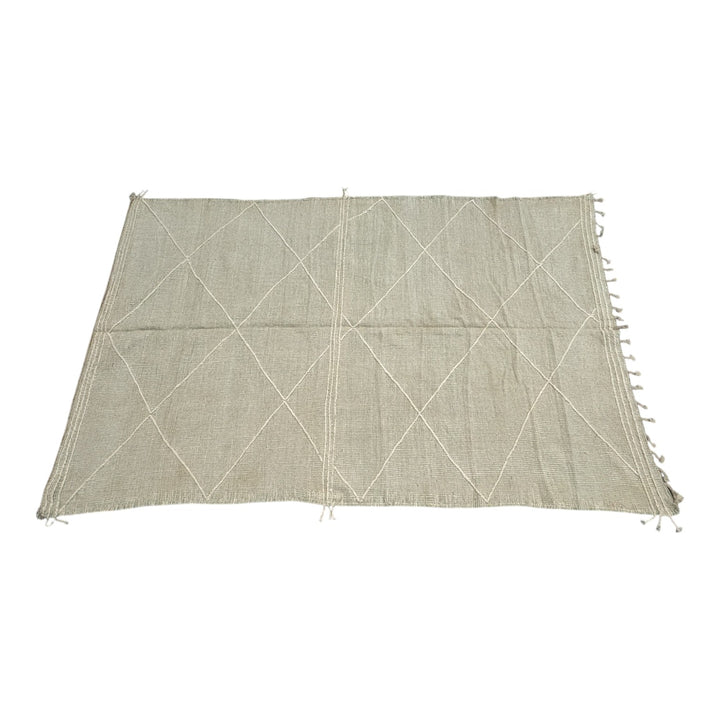 Floor Rug 210 x 320 cm wool flat - Colour Beige