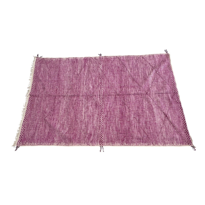 Floor Rug 220 x 340 cm wool flat - Colour Pink