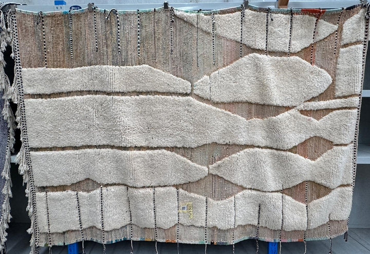 Handmade Wool Rug 220 x 310 cm  - Cream