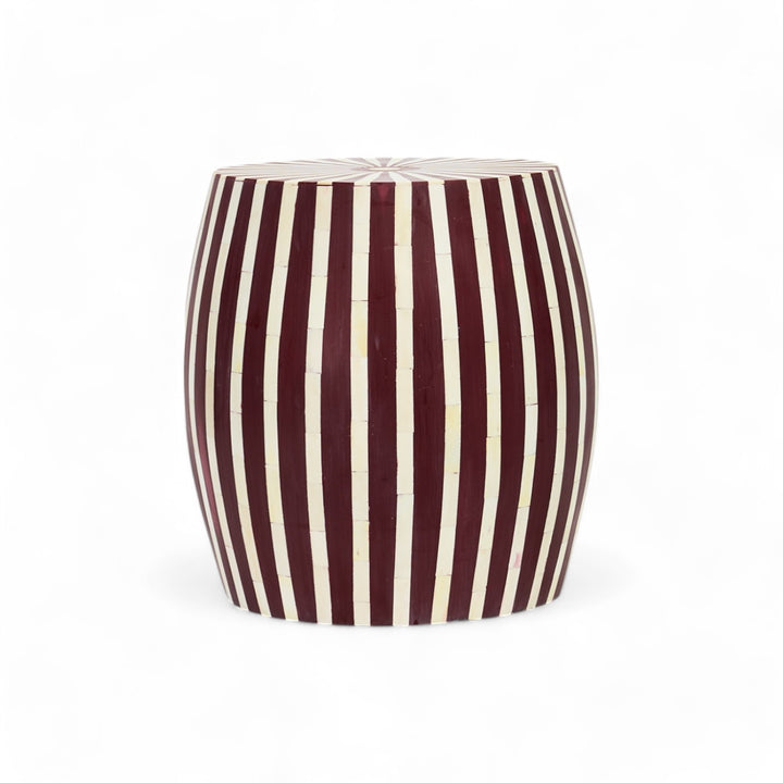 Side Table -Resin brown and bone small side tables