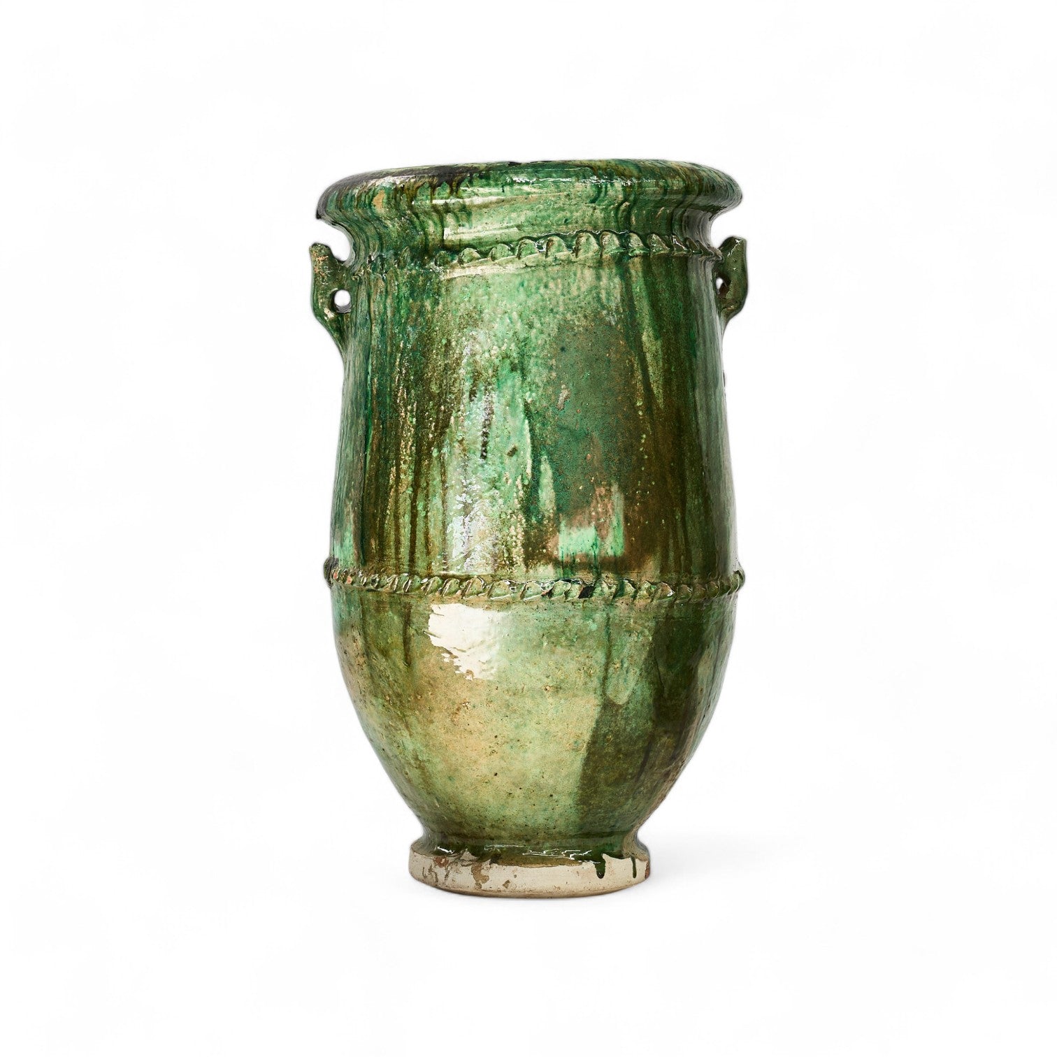 Pot - Ceramic decorative garden pot - Green L