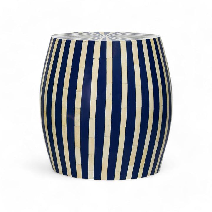 Side Table -Resin blue and bone small side tables