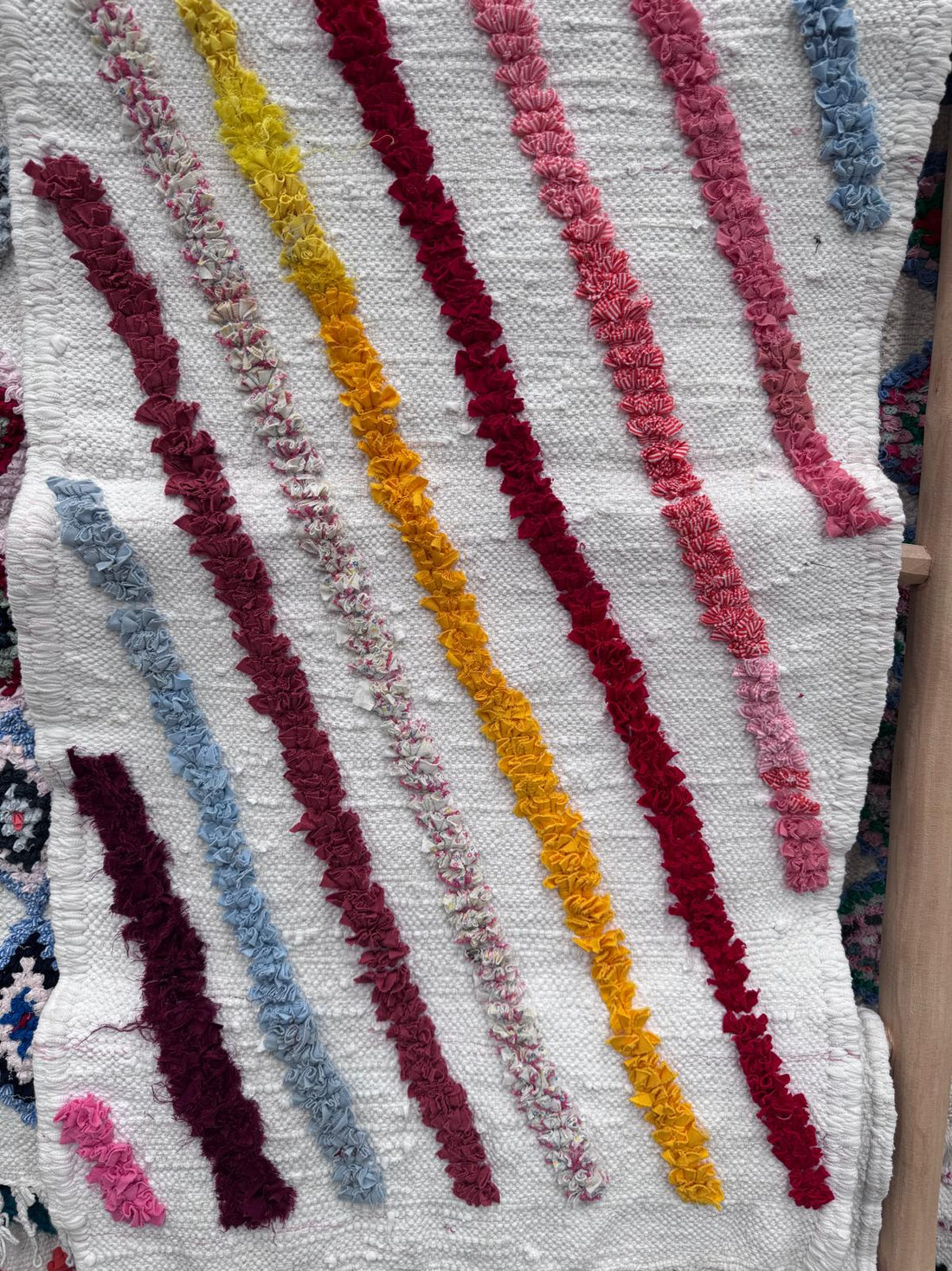 Bath rug hand woven 36 - 90 x 50 cms